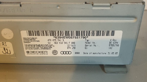 Modul Audio Audi A6 an 2008 cod 4F003554