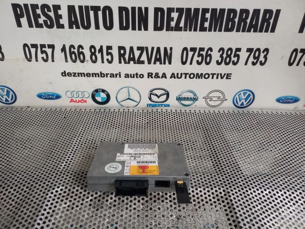 Modul Bluethooth Audi Q7 4L A6 C6 A8 D3 An 2006-2007-2008-2009-2010-2011-2012-2013-2014-2015-2016 Cod 4E0910336 - Dezmembrari Arad