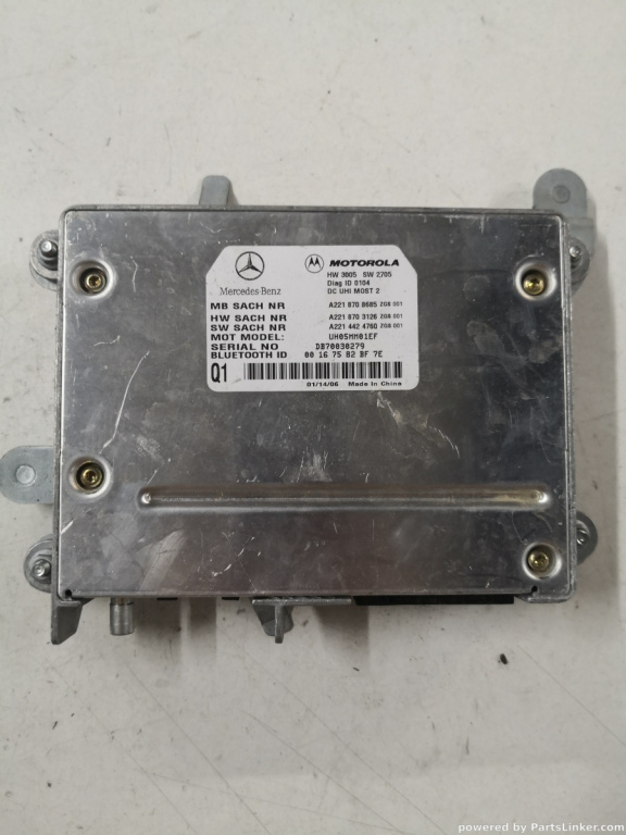 Modul bluetooth MERCEDES-BENZ S-CLASS II (W221, C215) [ 2005 - 2013 ] OEM A2218708685
