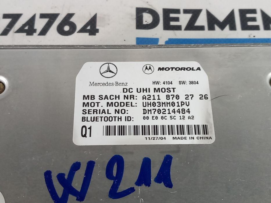 Modul bluetooth Mercedes E class w211