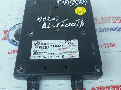 Modul Bluetooth Vw Passat an 2008 cod 3C0035729G