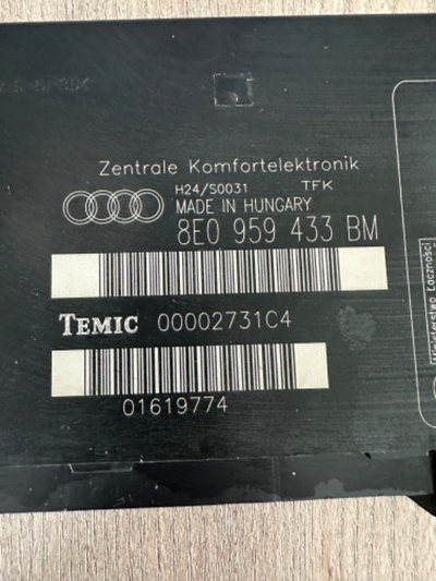Modul calculator confort Audi A4 B7 cod 8E0 959 43