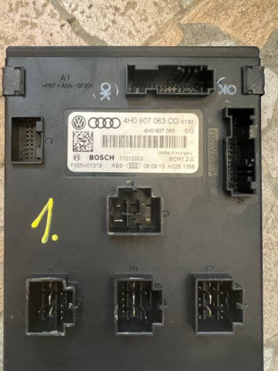 Modul/calculator confort BCM 1 Audi A6/A7/A8 cod 4