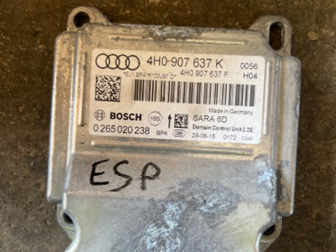 Modul calculator ESP 4H0907637K 4H0907637F Audi A8 4H Motor 3.0 Diesel Euro 6