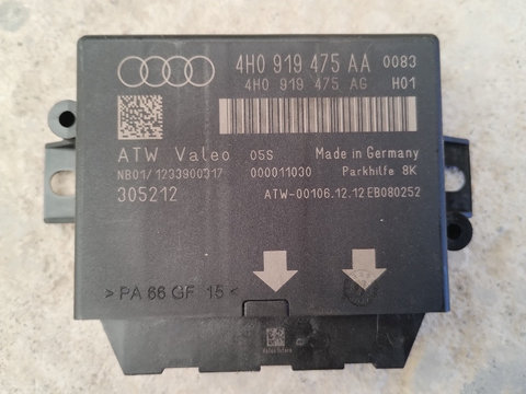 Modul Calculator Senzori Parcare Audi A6 C7 din 2014 cod 4H0 919 475 AA sau AG