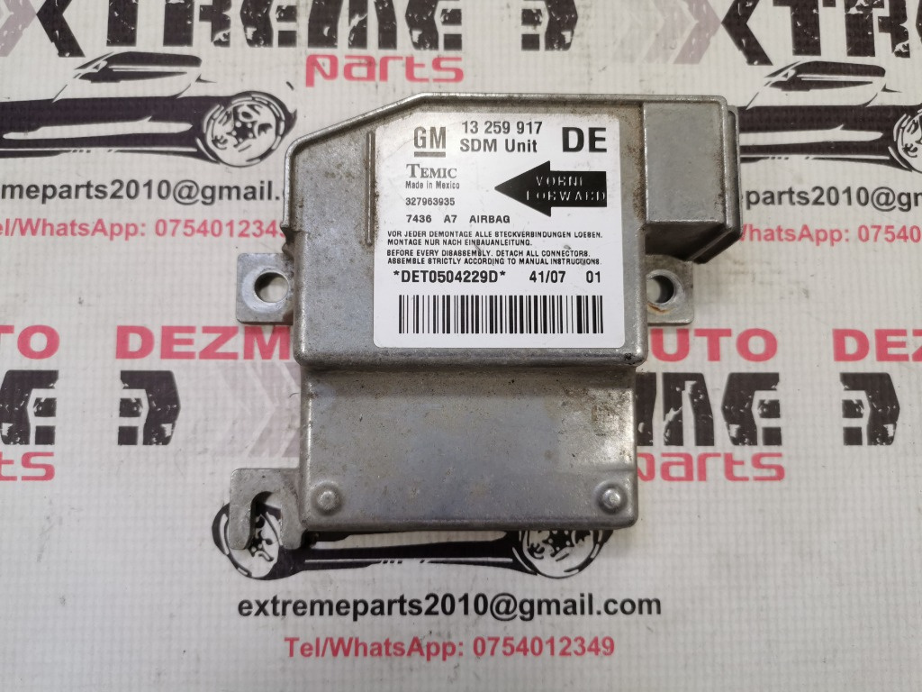 Modul comanda airbag 13259917 DE Temic 327963935 Opel