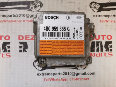 Modul comanda airbag 4B0959655G Bosch 0285001274 Audi A4 B5