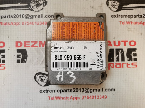 Modul comanda airbag 8L0959655F Bosch 0285001304 Audi A3 8L