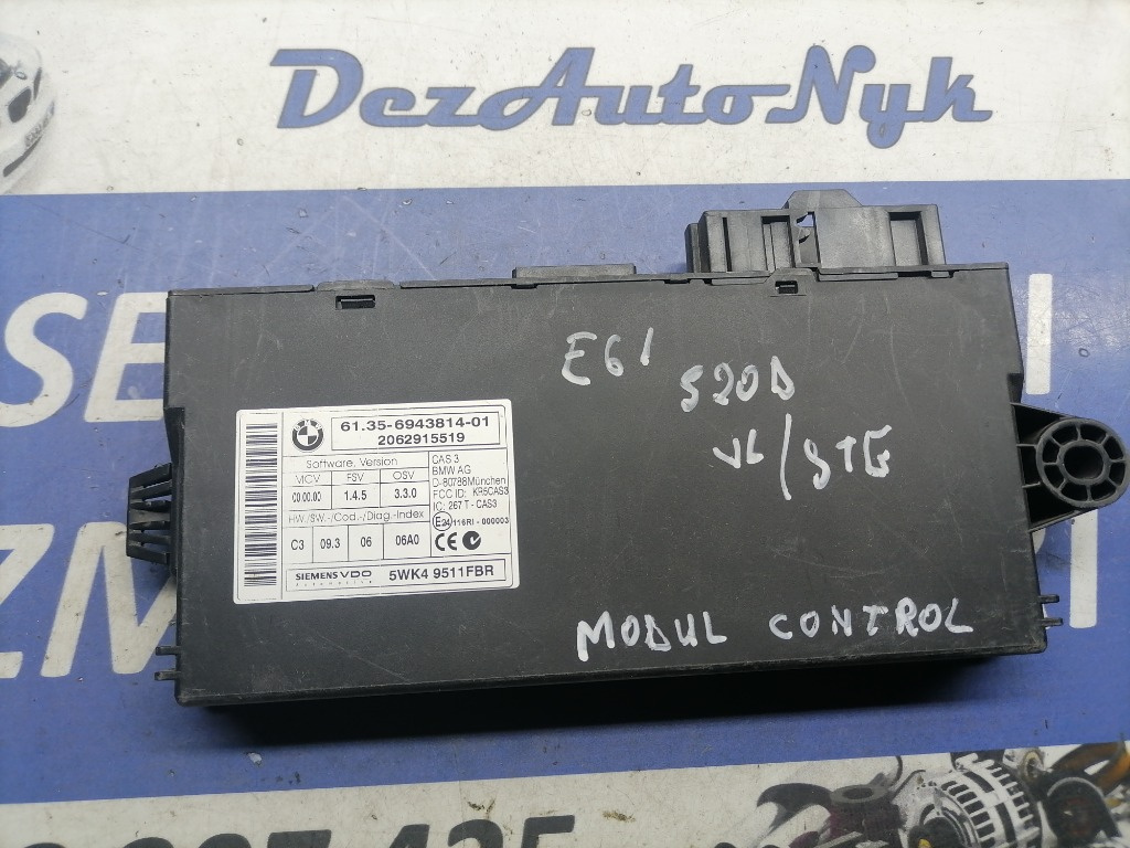 Modul confort BMW E60 E61 694381401 5WK9511 FBR 2004-2009