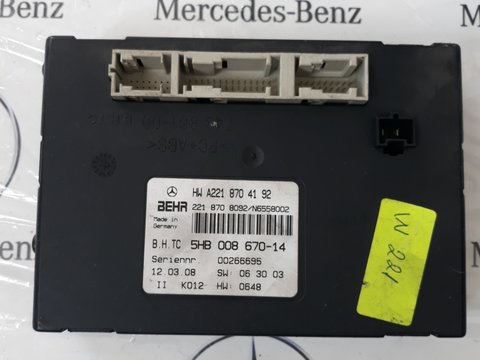 Modul confort Mercedes S-Class 320 CDI W221, cod A2218704192