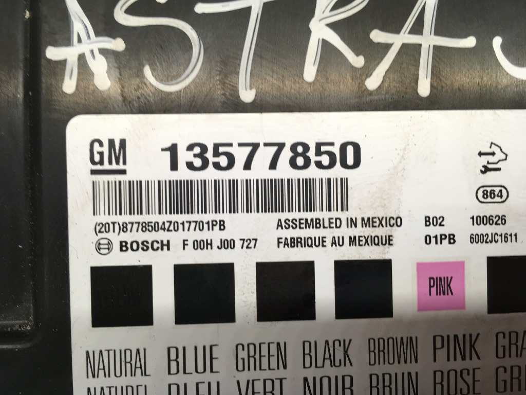 Modul confort opel astra j cod: 13577850