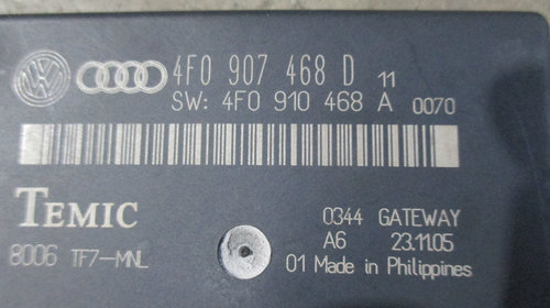 Modul control central 4F0907468D Audi A6
