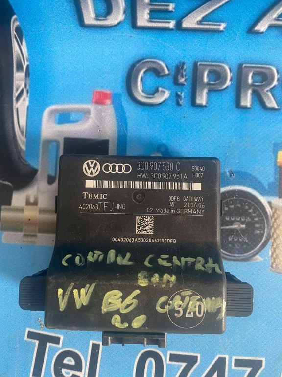 Modul control central Vw passat b6 2.0 tdi cod: 3c0907530c