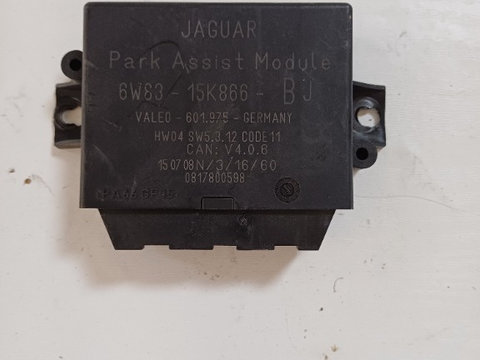 Modul control senzori parcare 6W8315K866BJ Jaguar XF motor 2.7D euro4 fabricatie 2008