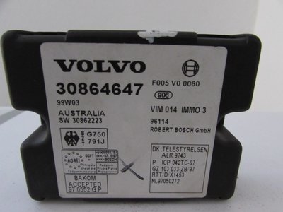 Modul control Volvo V40 S40 30864647 model 1996-20