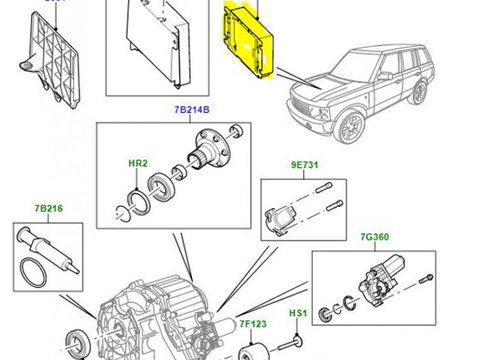 Modul cutie transfer Discovery 4 / Range Rover Sport / Range Rover Vogue LR022936