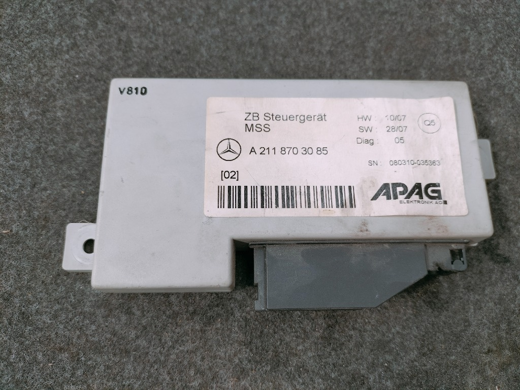 Modul electronic Mercedes E-Class, 2011, cod piesa: A2118703085