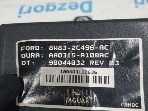 Modul frână de mână Jaguar XF 3.0 D 2010 Cod 8w832c496ac