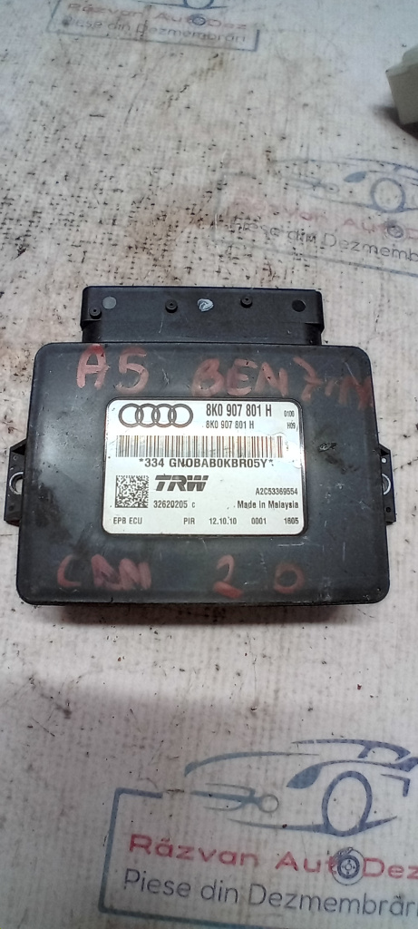 Modul frâna de mana Audi A5 2010, 8K0907801H