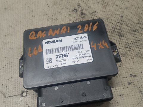 Modul frâna de mana Nissan Qashqai 1.6 Motorina 2016, 360324BA1A / 4×4