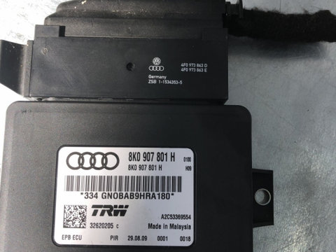 Modul frana de mana Audi A4 B8 2.0TDI , 143cp CAGA Sedan Automat sedan 2010 (8K0907801H)