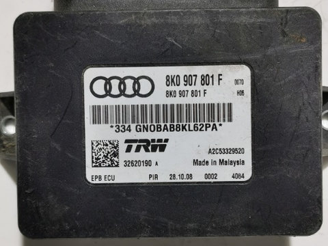 Modul frana de mana Audi A4 B8 an 2008 2009 2010 2011 cod 8K0907801F (#C-R19)