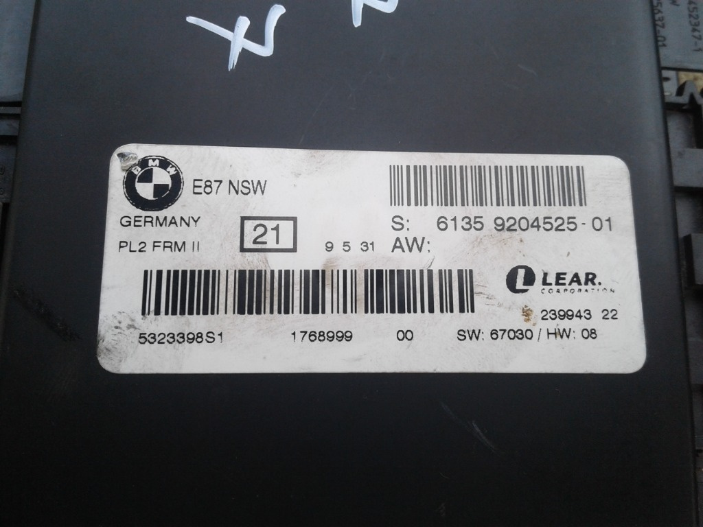 Modul FRM II 2 PL 2 BMW Seria 3, E90, E91, E92, E93, 9204525