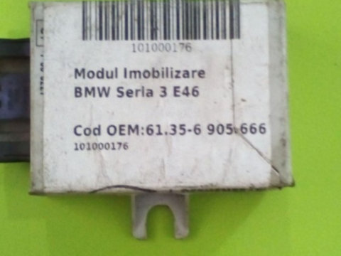 Modul Imobilizare BMW Seria 3 (E46; 19972006) 2.5d 61.35-6 905 666 0281010314 7789376