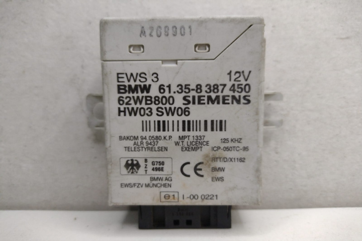 Modul Imobilizator Siemens 61358387450 BMW Seria 3 E46 [1997 - 2003]