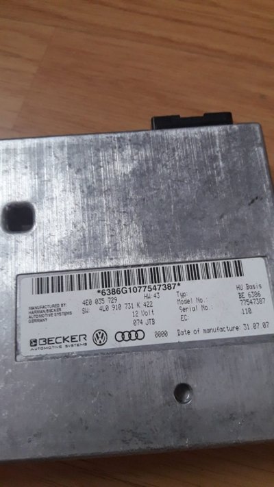 Modul interfata MMI A6 4F Q7 4E0035729f Audi Q7 20