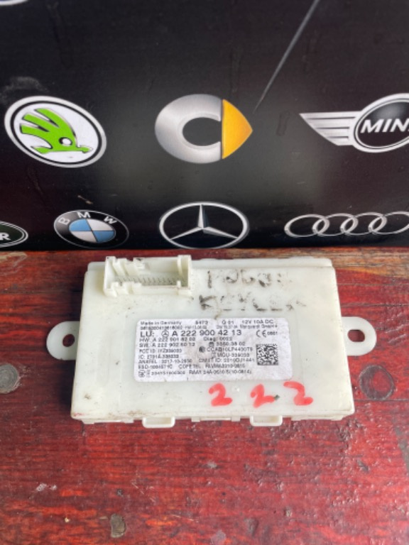 Modul keyless go Mercedes cod a2229004213 s class w222c c class w205, e class w213