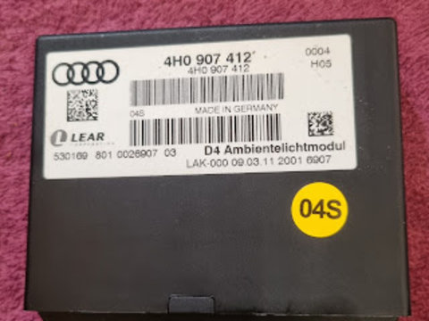 Modul Lumina Ambientala Audi A8 D4 4H0907412