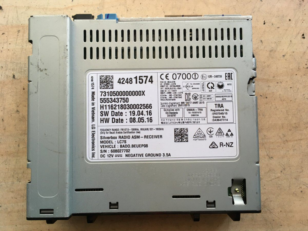 Modul multimedia Opel Astra K an 2017 cod 555343750