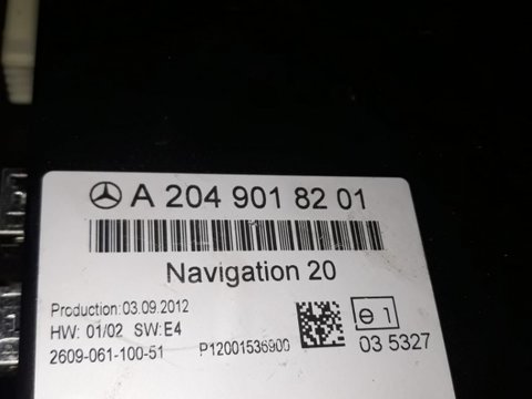 Modul navigatie a2049018201 Mercedes e 200 class 2.2 cdi w212 2010 mot