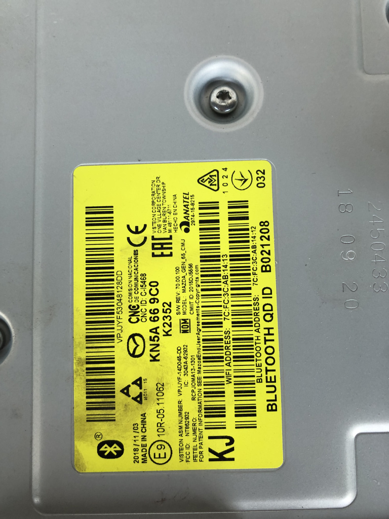 Modul navigatie Mazda CX-5 2017, KN5A669