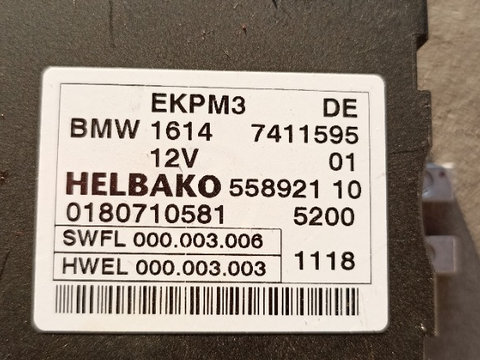 Modul pompa combustibil benzina BMW Seria 1 F20, 1614 7411595 modul helbako