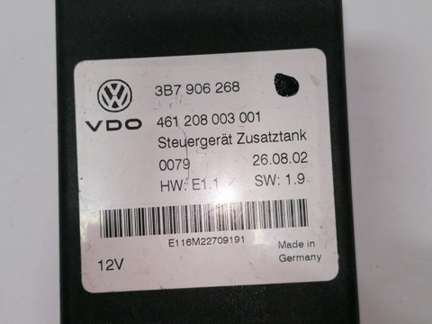 Modul pompa combustibil Volkswagen Passat 2.0 Motorina 2009, 3B7906268