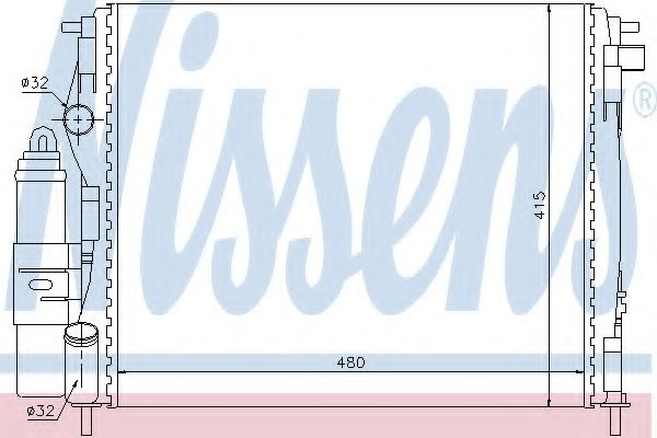 Modul racire RENAULT SYMBOL II (LU1/2_) (2008 - 2016) NISSENS 63773