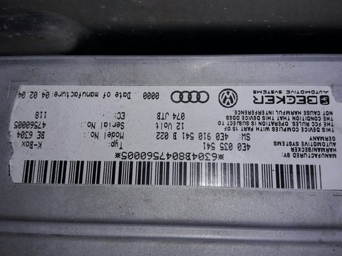 Modul Radio Audi A6 A8 4E0 035 541 2002 2009
