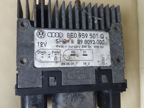 Modul, Releu electroventilator Audi A4 B7 2.7tdi, 3.0tdi, 8E0959501Q