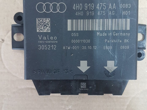 MODUL SENZOR PARCARE 4H0919475AA Audi S8 2012 Berlina 4.0 TFSI, 382 KW , CGTA, E5