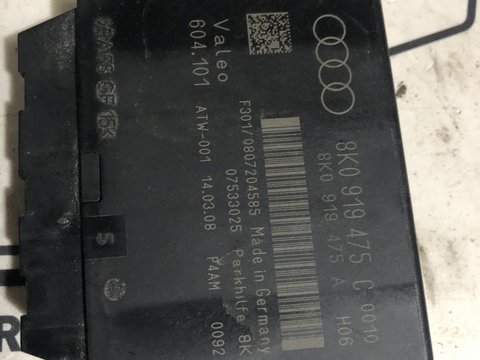 Modul senzor parcare 8K0919475C, Audi A4 (8K2, B8)