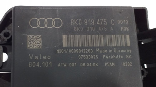 Modul Senzori Parcare Audi A5 Cod 8K0919