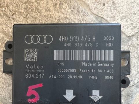 Modul Senzori Parcare Audi A6 C7 2012 COD 4H0919475H