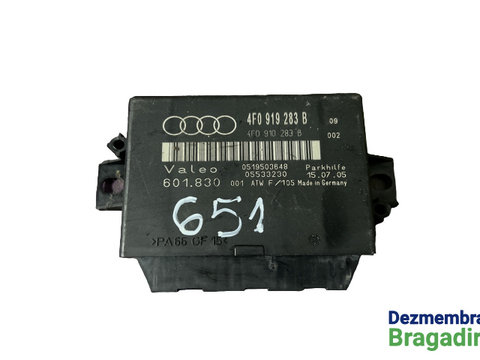 Modul senzori parcare Cod: 4F0919283B 4F0910283B Audi A6 4F/C6 [2004 - 2008] Sedan 2.7 TDI MT (180 hp)