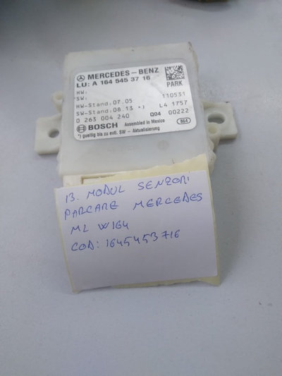 Modul senzori parcare MERCEDES ML W164 Cod A164545