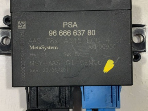 Modul senzori parcare PDC Peugeot 5008 2011 cod 96 666 637 80