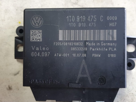 Modul Senzori Parcare Volkswagen Tiguan 2.0 dCi COD: 1T0919475C