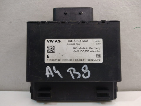 Modul Stabilizator Baterie, cod 8K0959663 Audi A4 B8/8K [2007 - 2011]