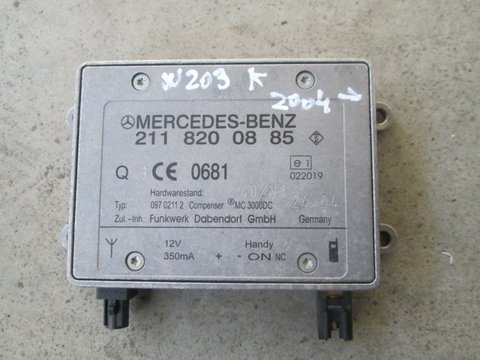 Modul telefon bluetooth modul antena 2118200885 Mercedes C-Class W203 facelift 2004 2005 2006